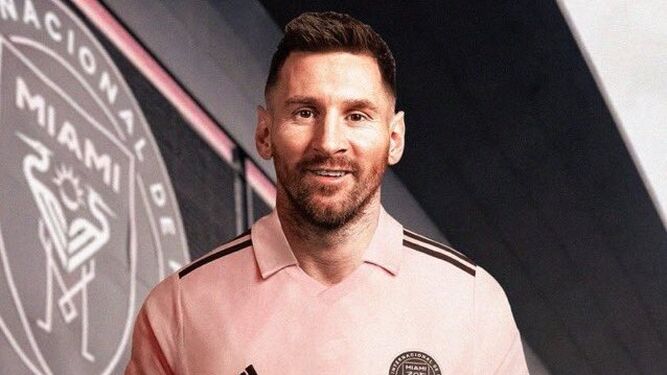 Messi, con la camiseta del Inter Miami.