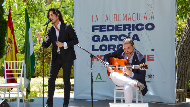 Imagen de una actuación musical en el homenaje de la tauromaquia a Federico García Lorca