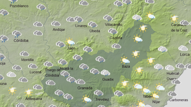 Tiempo en Granada | Lluvia y granizo durante el jueves de Corpus en la provincia