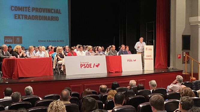 El comité provincial del PSOE aprueba por unanimidad las candidaturas de Carmen Calvo y Pepe Entrena para las elecciones nacionales