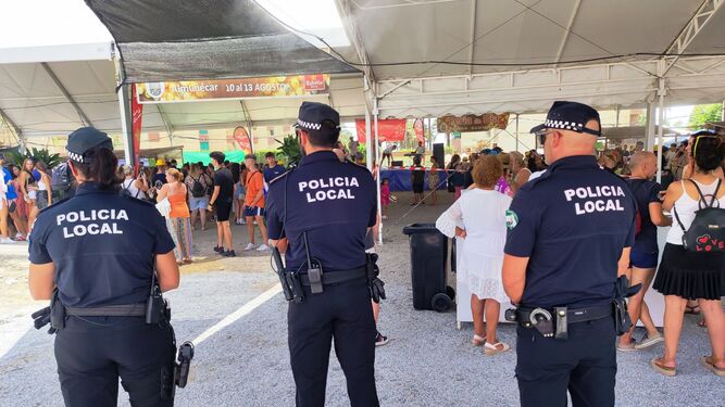 La Policía Local de Almuñécar tramita cerca de un centenar de denuncias durante las fiestas