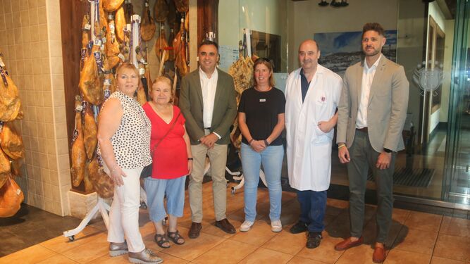 Imagen de la visita del presidente de la Diputación de Granada a la localidad de Juviles