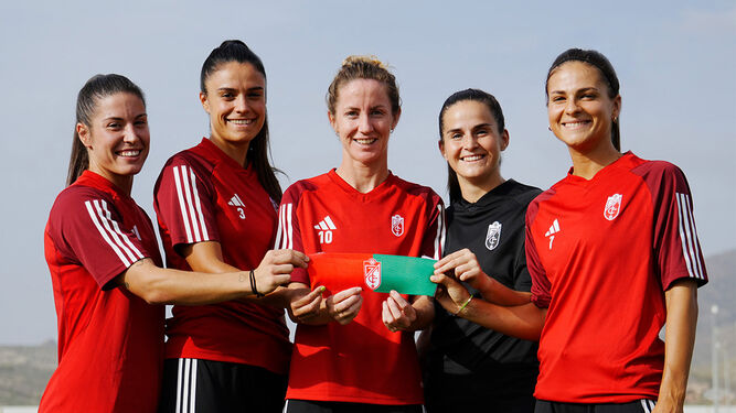 Estas son las cuatro capitanas del Granada femenino esta temporada.