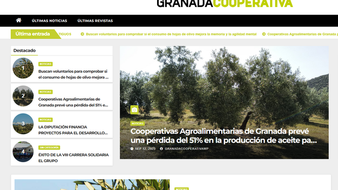 Granada Cooperativa, el portal de noticias que nace para ser referencia informativa del campo granadino