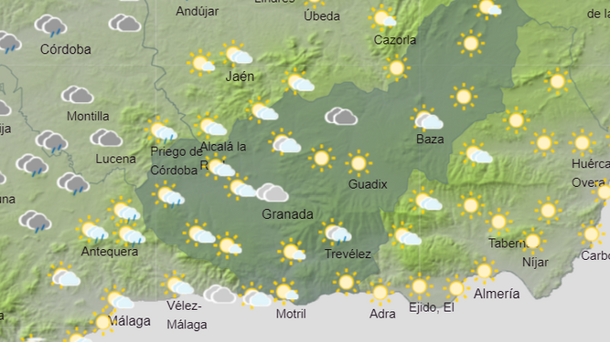 Tiempo en Granada | Nubes y chubascos en varios puntos de la provincia