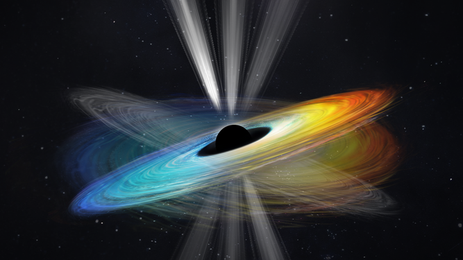 Detectan un chorro de materia oscilante conectado a un agujero negro tras décadas de observación de la galaxia M87