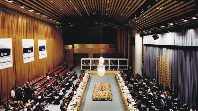 Imagen del Palacio adaptado para la reunión de 1992.