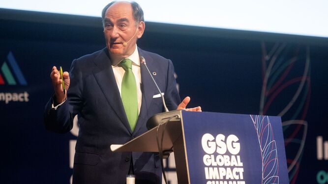 El presidente de Iberdrola, Ignacio Sánchez Galán, en el GSG Global Impact Summit en Málaga
