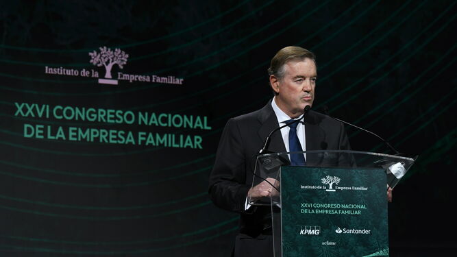 Andrés Sendagorta pronuncia el discurso de clausura del XXVI Congreso Nacional de la Empresa Familiar.