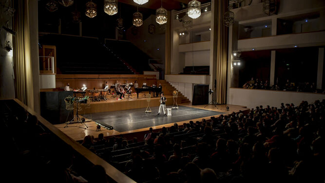 Imagen de archivo de un concierto de la OCG en el Auditorio manuel de Falla