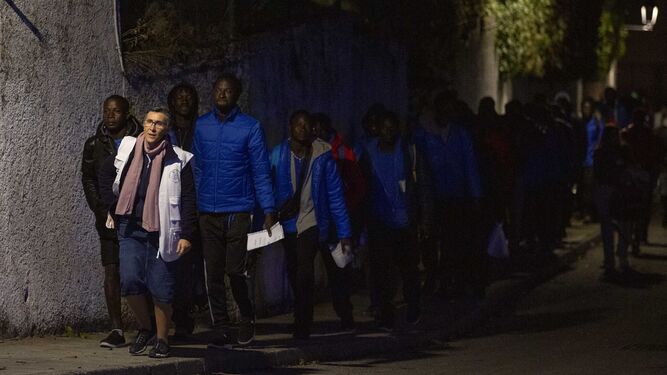 El albergue granadino de Víznar acoge a más de un centenar de migrantes llegados de Canarias