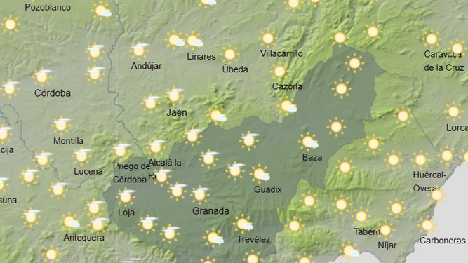 Las temperaturas se mantienen al alza durante este miércoles en la provincia de Granada