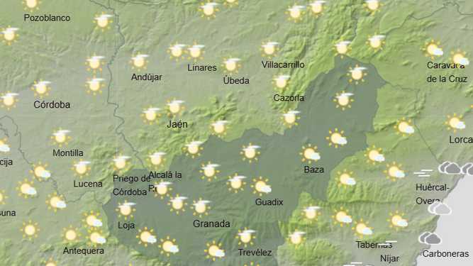 Bajan las temperaturas notablemente en toda la provincia de Granada