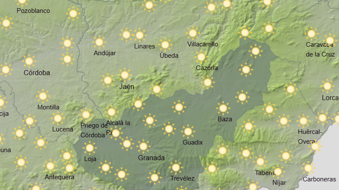 Cielos despejados pero siguen bajando las temperaturas en la provincia de Granada
