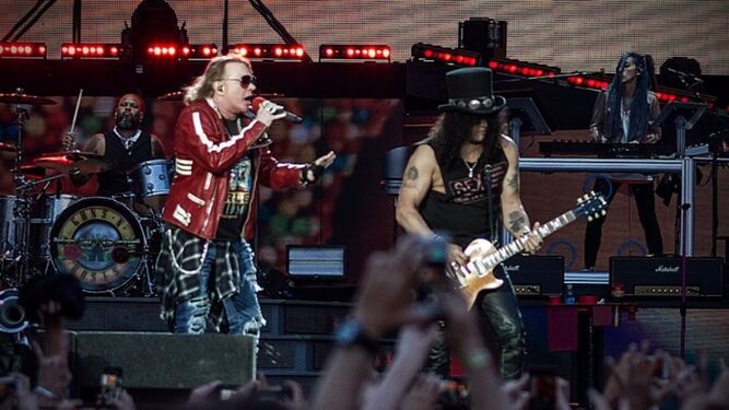 Axl Rose, en un concierto de Guns n' Roses.