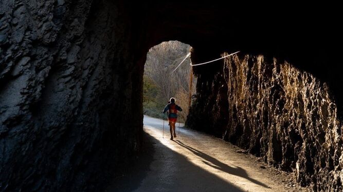 La prueba discurrió por uno de los túneles que hay en Güéjar Sierra.