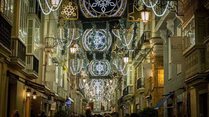 La calle Ancha, una de las más comerciales de Cádiz