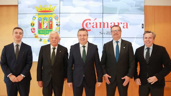 Primer encuentro institucional entre los presidentes de la Diputación y de la Cámara de Comercio de Sevilla