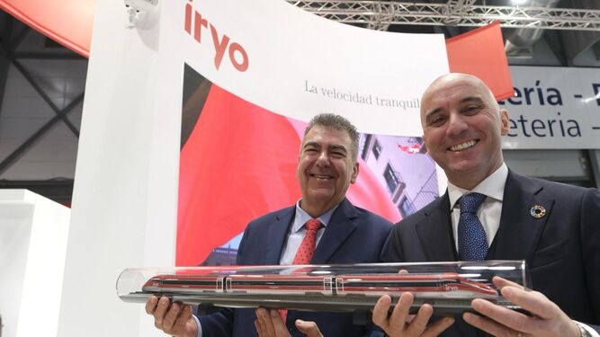 Simone Gorini, CEO de Iryo, junto a Carlos Bertomeu, presidente de la empresa.