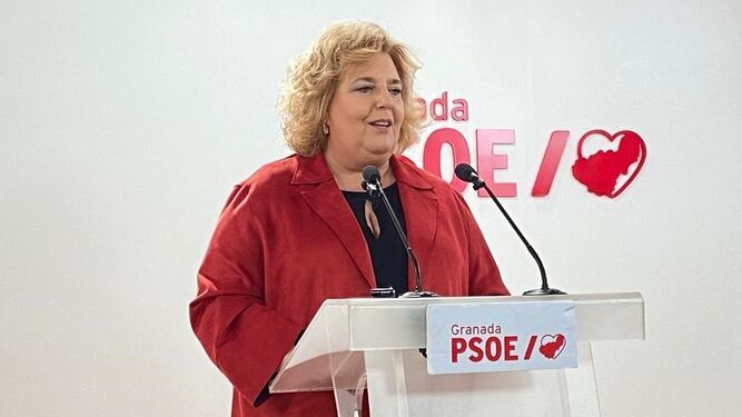 Portavoz del grupo socialista en la Diputación de Granada, Fátima Gómez