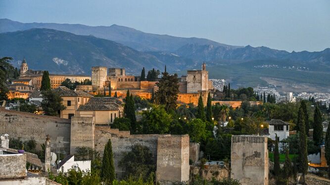 Vista general de la Alhambra desde el Albaicín