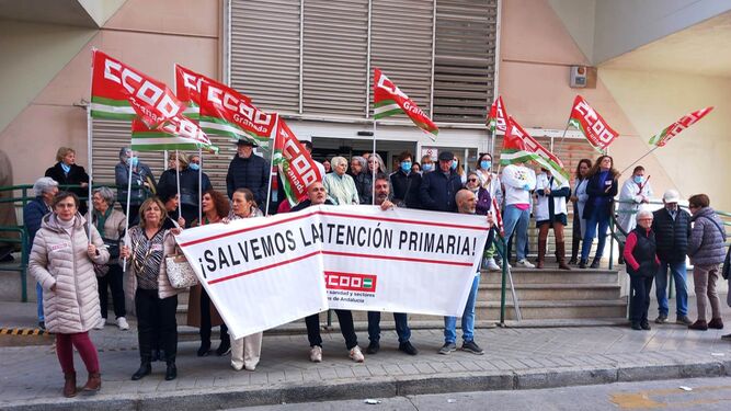 Manifestación de CCOO Granada en favor de la Atención Primaria