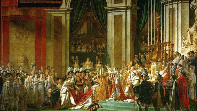 La consagración de Napoleón, obra de Jaques-Louis David (1805-1807)