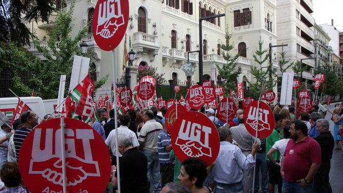 Manifestación de UGT Granada