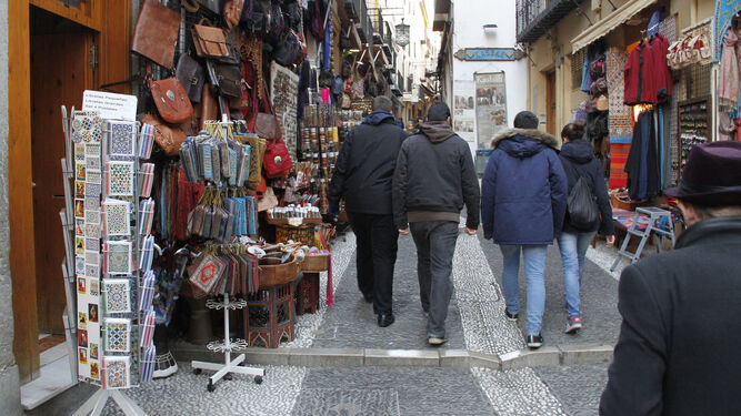 Imagen de archivo de la calle Calderería de Granada