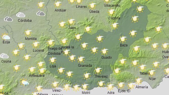 El Tiempo en la provincia de Granada durante el jueves 22 de febrero