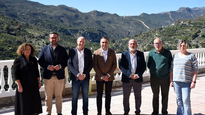 Imagen de la visita a Otívar de la Diputación de Granada