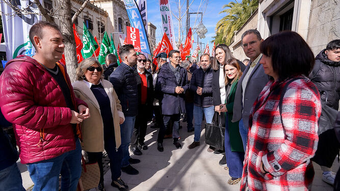 PSOE Granada en la manifestación por el nuevo decreto de educación de la Junta