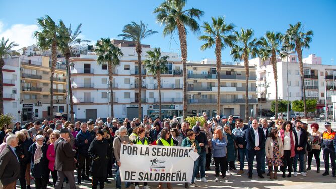 Imagen de archivo de una concentración para pedir seguridad en Salobreña