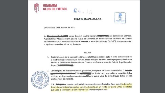 El Granada CF denunció a uno de los investigados del caso Rubiales por cobro de comisiones ilícitas