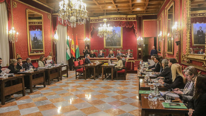 Pleno en el Ayuntamiento de Granada