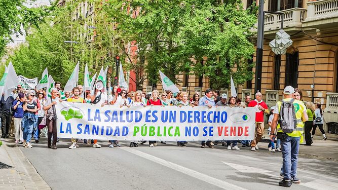 Manifestación por la Sanidad Pública en Granada