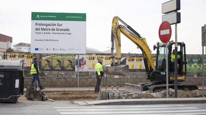 Las obras de ampliación del Metro de Granada en Las Gabias comienzan el viernes
