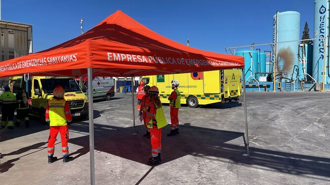Los servicios de Emergencia de Granada ponen a prueba sus habilidades en Albolote