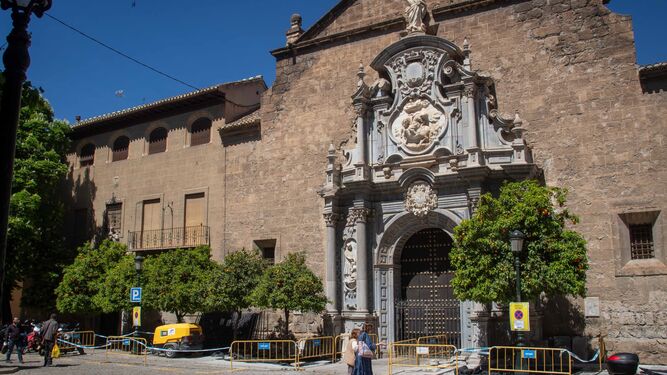Naranjos  de la plaza de Derecho en Granada