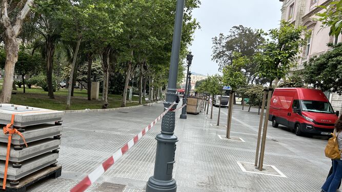 Obras en la Plaza de España
