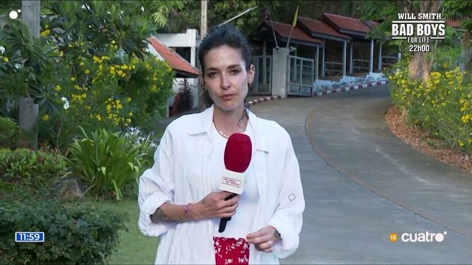 La periodista Esther Yáñez y un cámara de 'En boca de todos' fueron retenidos en Tailandia, donde cubren el juicio a Daniel Sancho.
